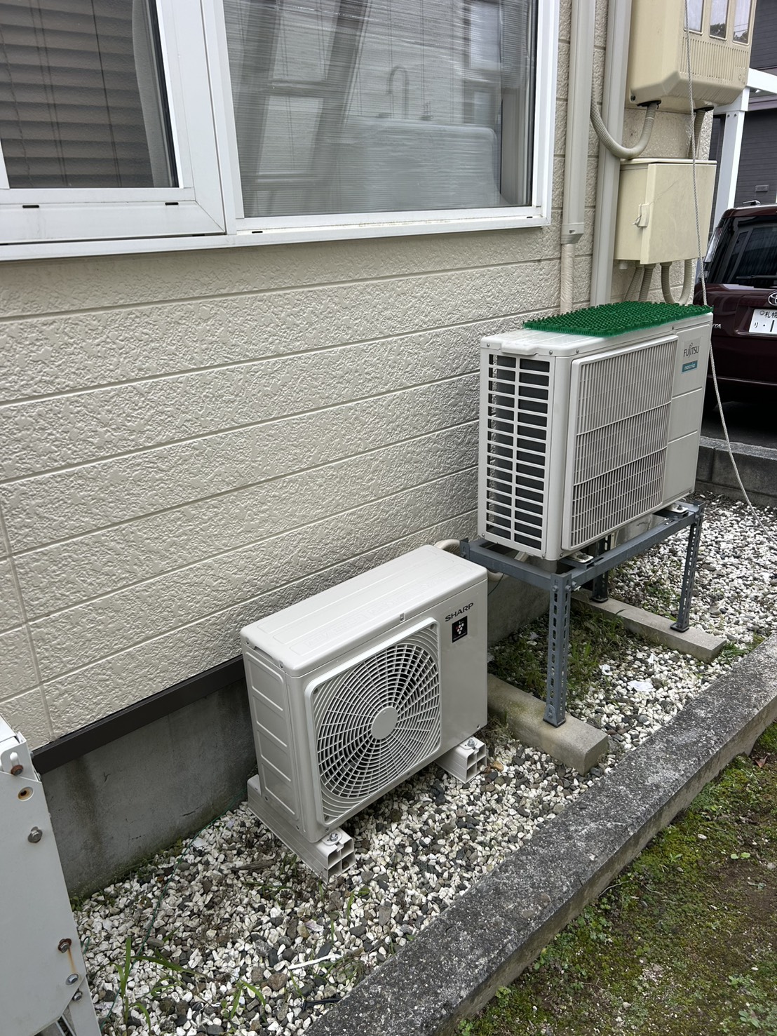 エアコン室外機設置後